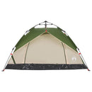 2-personers campingtelt kuppel quick-release grøn