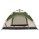 2-personers campingtelt kuppel quick-release grøn