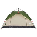 3-personers campingtelt kuppel quick-release grøn