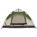 3-personers campingtelt kuppel quick-release grøn