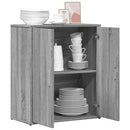 skænk 60x31x70 cm konstrueret træ grå sonoma-eg