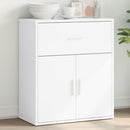 skænk 60x31x70 cm konstrueret træ hvid