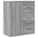 skænk 60x31x70 cm konstrueret træ grå sonoma-eg
