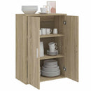 skab 60x31x84 cm konstrueret træ røget egetræsfarve