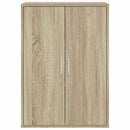 skab 60x31x84 cm konstrueret træ røget egetræsfarve