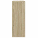 skab 60x31x84 cm konstrueret træ røget egetræsfarve