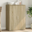 skab 60x31x84 cm konstrueret træ røget egetræsfarve