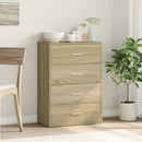 skab 60x31x84 cm konstrueret træ røget egetræsfarve