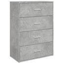 skænk 60x31x84 cm konstrueret træ betongrå