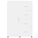 skab 60x31x84 cm konstrueret træ hvid