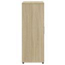 skab 60x31x84 cm konstrueret træ røget egetræsfarve