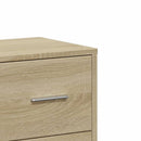 skab 60x31x84 cm konstrueret træ røget egetræsfarve
