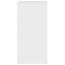 skab 79x38x80 cm konstrueret træ hvid