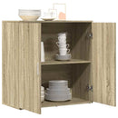 skænk 79x38x80 cm konstrueret træ sonoma-eg