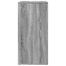 skab 79x38x80 cm konstrueret træ grå sonoma-eg