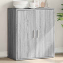 skab 79x38x80 cm konstrueret træ grå sonoma-eg