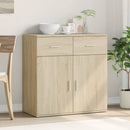 skab 79x38x80 cm konstrueret træ røget egetræsfarve