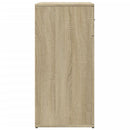 skab 79x38x80 cm konstrueret træ røget egetræsfarve