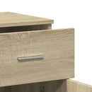 skab 79x38x80 cm konstrueret træ røget egetræsfarve