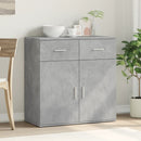 skænk 79x38x80 cm konstrueret træ betongrå