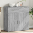 skab 79x38x80 cm konstrueret træ grå sonoma-eg