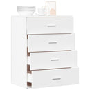 skab 60x39x80 cm konstrueret træ hvid