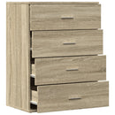 skænk 60x39x80 cm konstrueret træ sonoma-eg