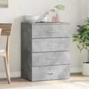 skænk 60x39x80 cm konstrueret træ betongrå