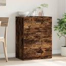 skænk 60x39x80 cm konstrueret træ røget egetræsfarve