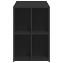 skrivebord 102x50x75 cm konstrueret træ sort