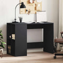 skrivebord 102x50x75 cm konstrueret træ sort
