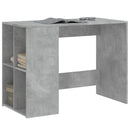 skrivebord 102x50x75 cm konstrueret træ betongrå
