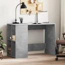 skrivebord 102x50x75 cm konstrueret træ betongrå