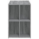 skrivebord 102x50x75 cm konstrueret træ grå sonoma-eg