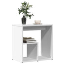 sidebord 50x30x50 cm konstrueret træ hvid