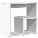sidebord 50x30x50 cm konstrueret træ hvid