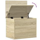 opbevaringsboks 60x42x46 cm konstrueret træ sonoma-eg