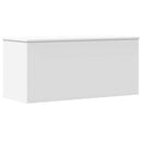 opbevaringsboks 100x42x46 cm konstrueret træ hvid