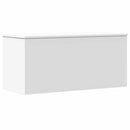 opbevaringsboks 100x42x46 cm konstrueret træ hvid