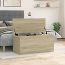 opbevaringsboks 100x42x46 cm konstrueret træ sonoma-eg