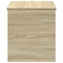 opbevaringsboks 100x42x46 cm konstrueret træ sonoma-eg