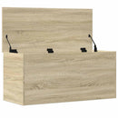 opbevaringsboks 100x42x46 cm konstrueret træ sonoma-eg