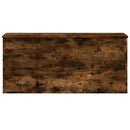 opbevaringsboks 100x42x46 cm konstrueret træ røget egetræsfarve