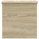 opbevaringsboks 30x35x35 cm konstrueret træ sonoma-eg