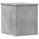 opbevaringsboks 30x35x35 cm konstrueret træ betongrå