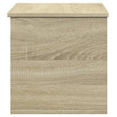 opbevaringsboks 60x35x35 cm konstrueret træ sonoma-eg