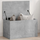 opbevaringsboks 60x35x35 cm konstrueret træ betongrå
