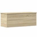 opbevaringsboks 90x35x35 cm konstrueret træ sonoma-eg
