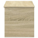 opbevaringsboks 90x35x35 cm konstrueret træ sonoma-eg