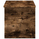 opbevaringsboks 90x35x35 cm konstrueret træ røget egetræsfarve